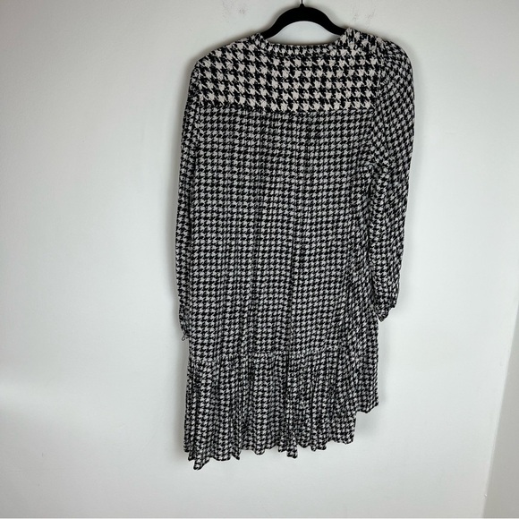 Anthropologie Maeve Sterling Houndstooth Tunic Dress Black White Size 1X - Picture 5 of 6